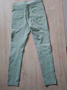 Mint Green Pull-On Pants