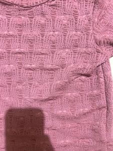 Pink Zudio Smocked Top (XS)