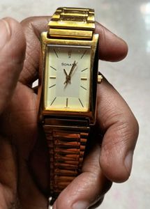 Sonata Gold-Tone Watch