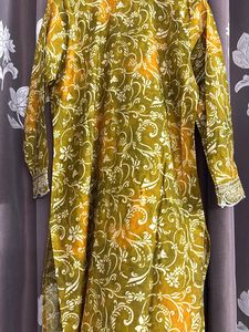 Lime Green Color Suit Set With XL Size