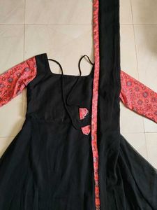 Elegant Black Anarkali Kurta
