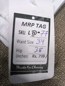 L@77 Size-34 White Skinny Jeans