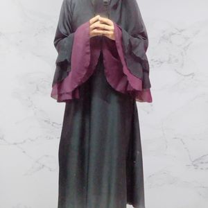 Black Frill Abaya
