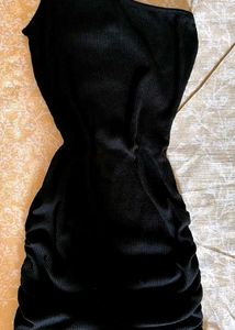 SSS One shoulder Black Dress (Size-XS)