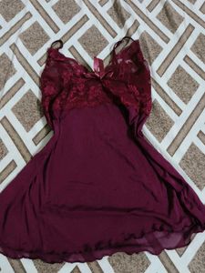 Maroon nighty