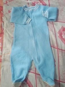 Cozy Baby Blue Sleepsuit