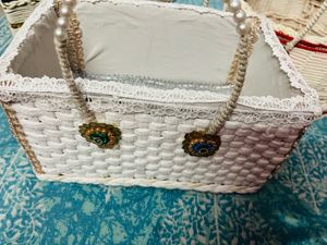White Woven Basket