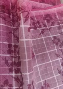 Elegant Checked Saree