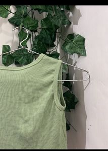 Cute Green Crop Top