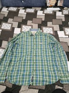 Green & Blue Plaid Button-Down Shirt