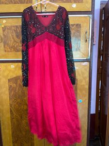 Athena Elegant Red Maxi Dress