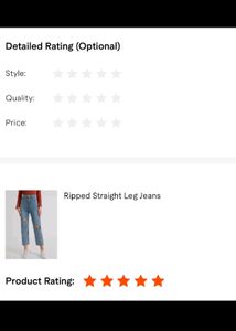 Torn Straight Jeans