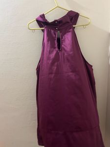 Elegant Purple Halter Top