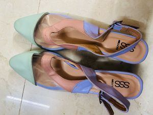 Pastel Slingback transparent heels!