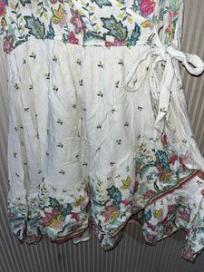 Floral Wrap Dress - Size L