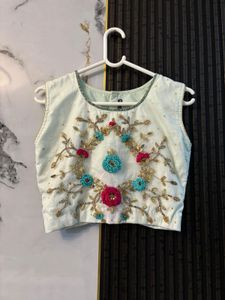 Embroidered Floral Top