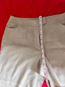 Beige Capri Pants