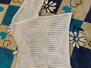 White Crochet Top