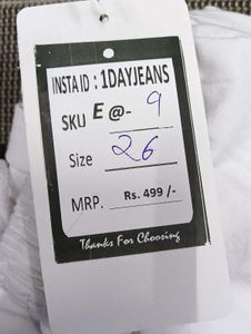 E@09 Size-26 (Sale) Latest Ladies high waist Jeans
