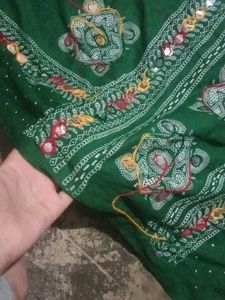 Green Ethnic Skirt