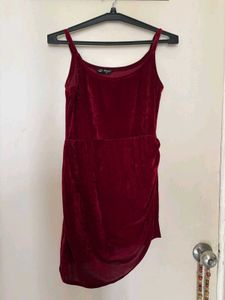 SHORT MINI VELVET DRESS