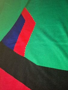 Colorful Striped Knit Sweater