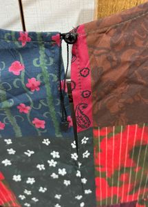 Brand-new, unused Patchwork Print Tiered Dress