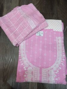 Pink Embroidered Kurta Set