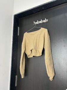 Cropped Knit Sweater