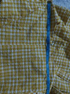 Yellow Gingham Wrap Dress