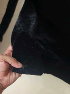 Lace Sleeve Black Dress