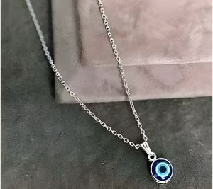 Evil Eye Silver Pendant Necklace