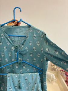 Elegant Printed Pure Cotton Kurta Set
