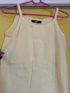 Lemon Yellow Strap Top
