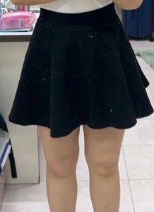 Black Flared Skirt