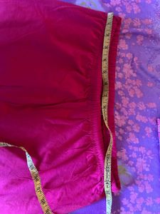 Pink Cotton Leggings-XXL
