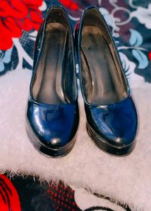 Girls Stylish Party Wear Heels Black