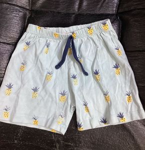 Cute Pineapple Print Shorts