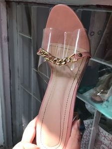 Pink Chain Sandals