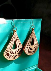 Boho Wooden Drop Earings✨️