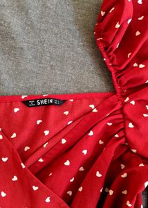 Shein Surpline Doted Print Dress