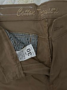 Unisex Khaki Casual Trousers