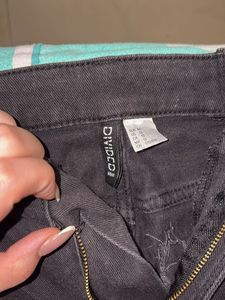 Wide Leg Black Jeans