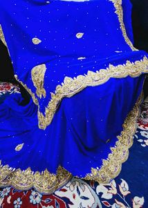 Blue Saree Party Wear