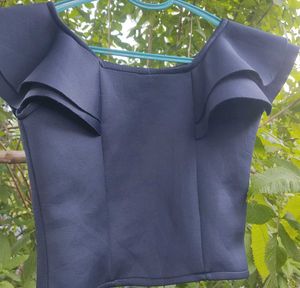 Stylish Navy Blue Blouse