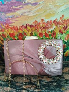 Elegant Pink Evening Clutch New 10/10