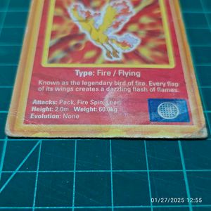 MOLTRES Alpenliebe Pokemon Chase Card (small Size)