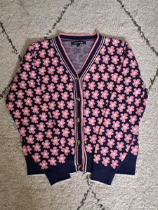 Floral Cropped Cardigan