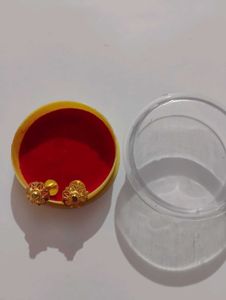 Gold Flower Earrings