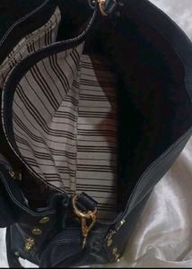 Chloe Black Leather Studded Handbag